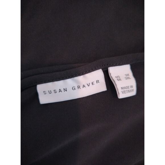 Susan Graver Liquid Knit Tank Tunic Asymmetric Hem - Picture 6 of 6